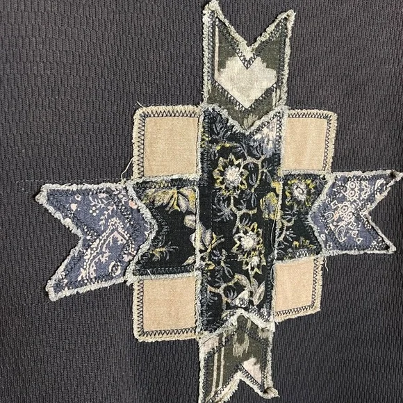 We The Free Blue and Green Long Sleeve Top - Picture 6 of 12